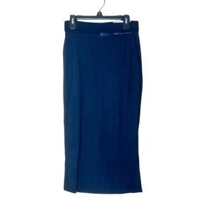 NWT Saint Laurent Sheer‎ Black Midi Skirt Size Medium